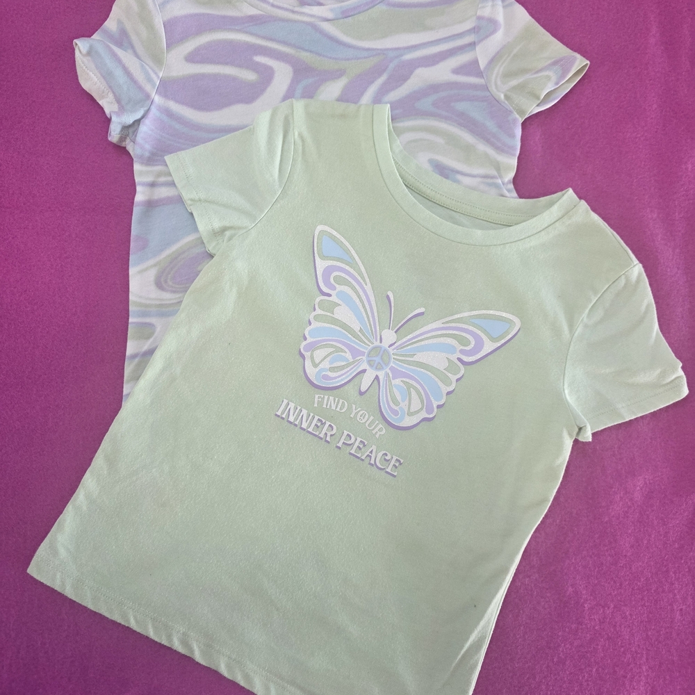 Garanimals Mint Green Butterfly Graphic Tee for Kids